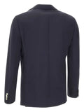 Barba peaked-lapels button-fastening blazer
