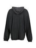 032c Bar embroidered distressed hoodie