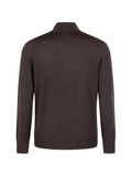 Canali zip-up knitted cardigan