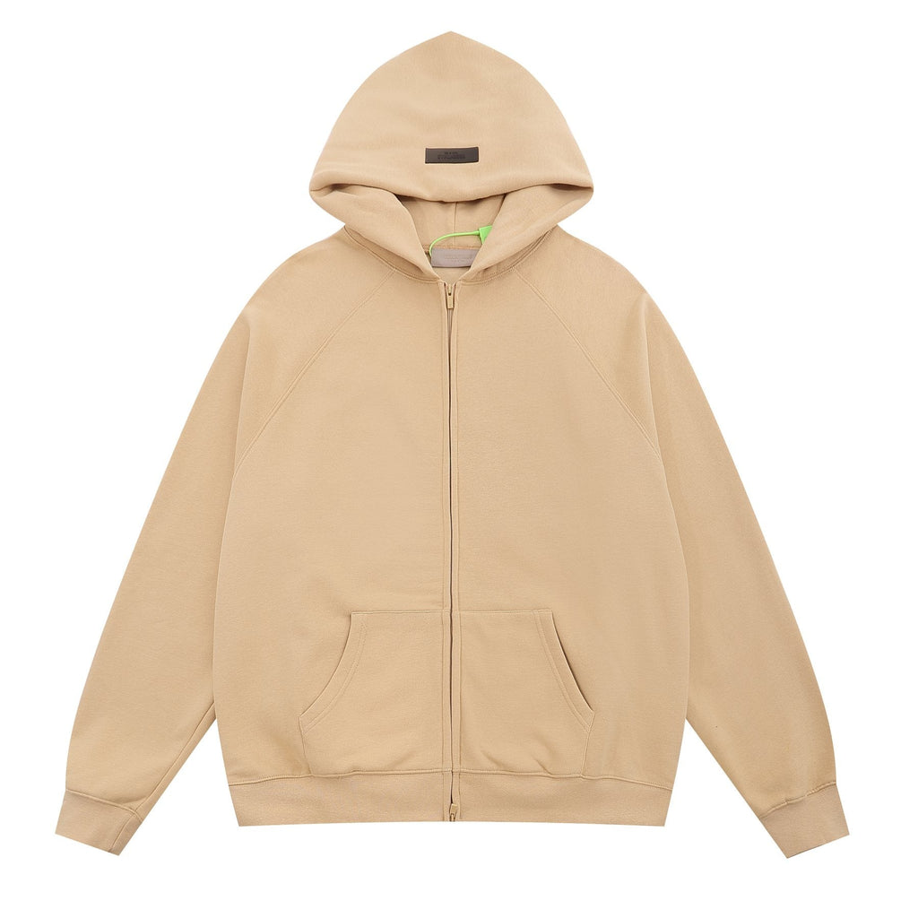 Essentials Fear of God Tonal Logo Full-Zip Hoodie
